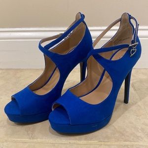 Royal blue heels